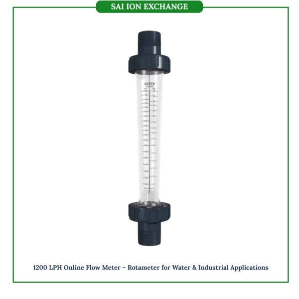 1200 LPH Online Flow Meter – Rotameter for Water & Industrial Applications