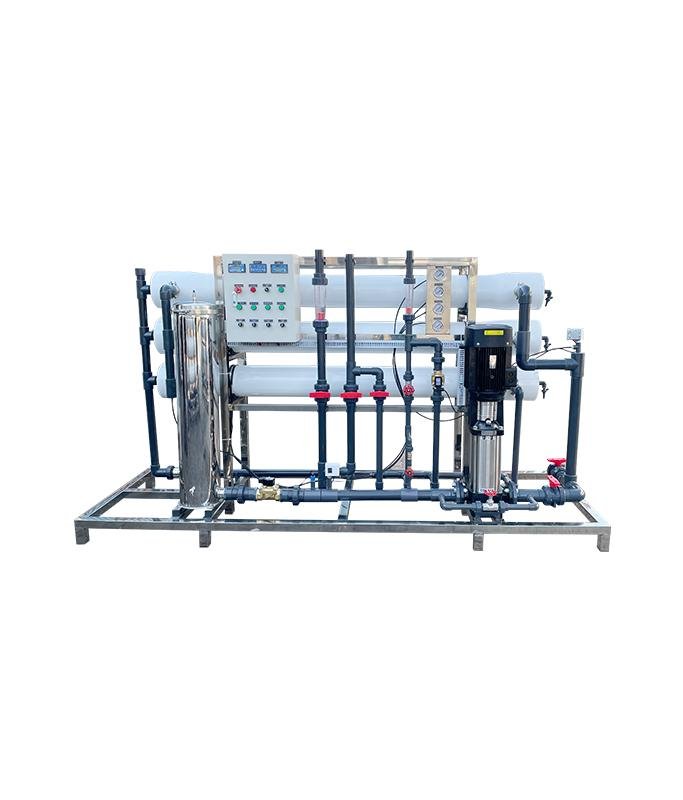 FRP Reverse Osmosis Plant 6500 LPH for Industrial Water Treatment and Mineral Water Production