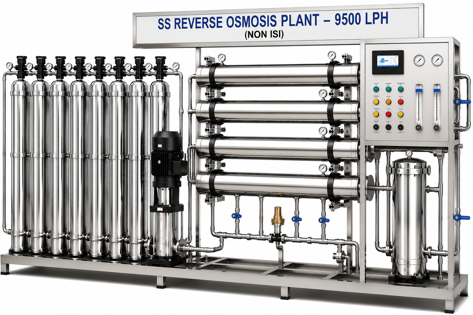 🌊 SS Reverse Osmosis Plant – 9500 LPH